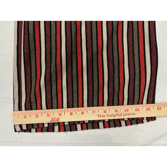 Anthropologie Pleione Wide Leg Stripe Cropped Pant Sparkle Elastic Waist 2X - Picture 10 of 11